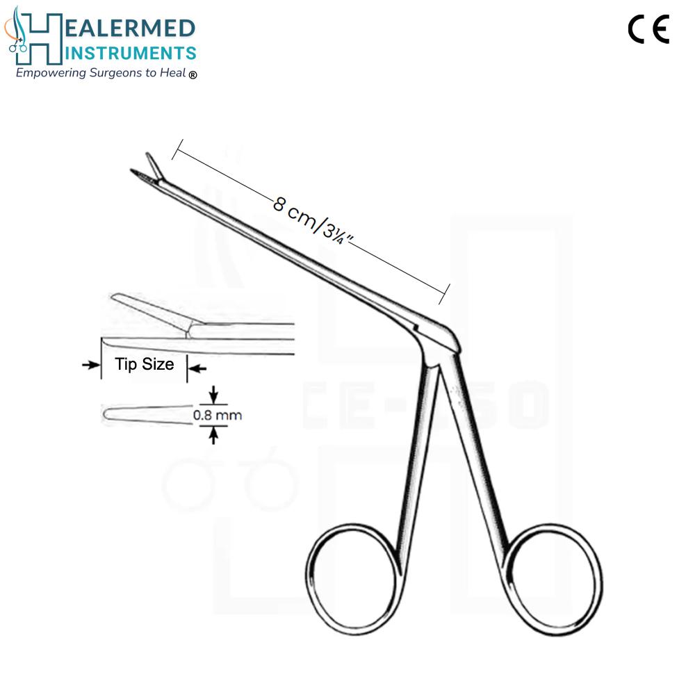 Micro Ear Forcep Smooth Jaws Straight