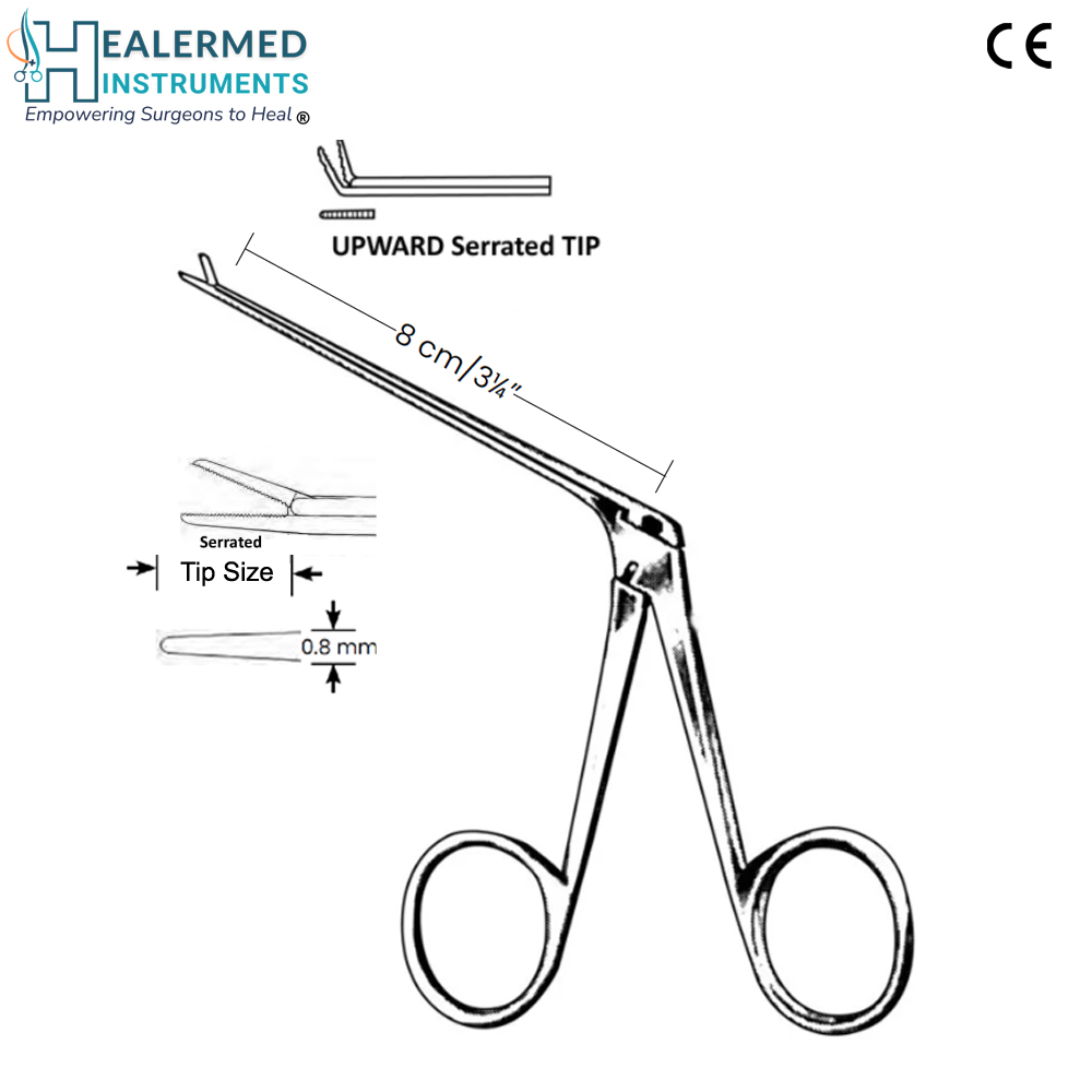 Micro Ear Forcep upwards serrated