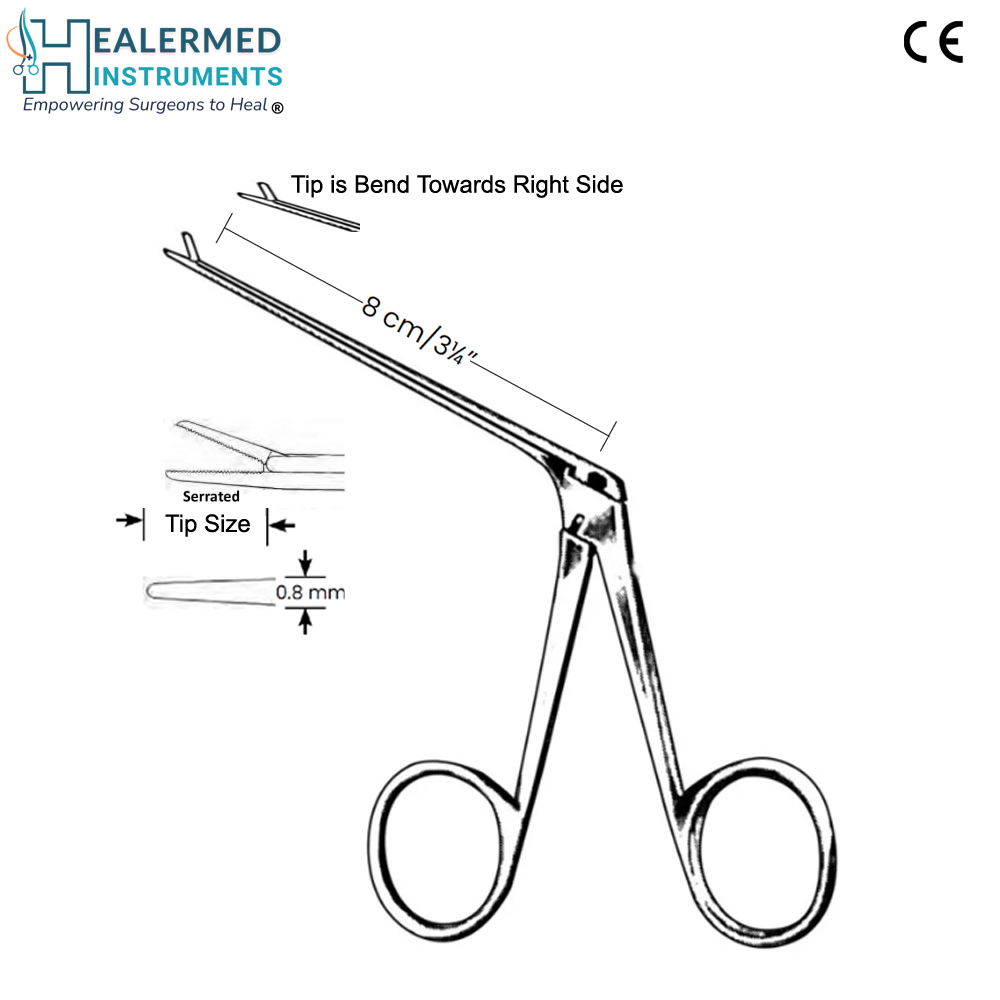 Micro Ear Forcep Right Side Tip