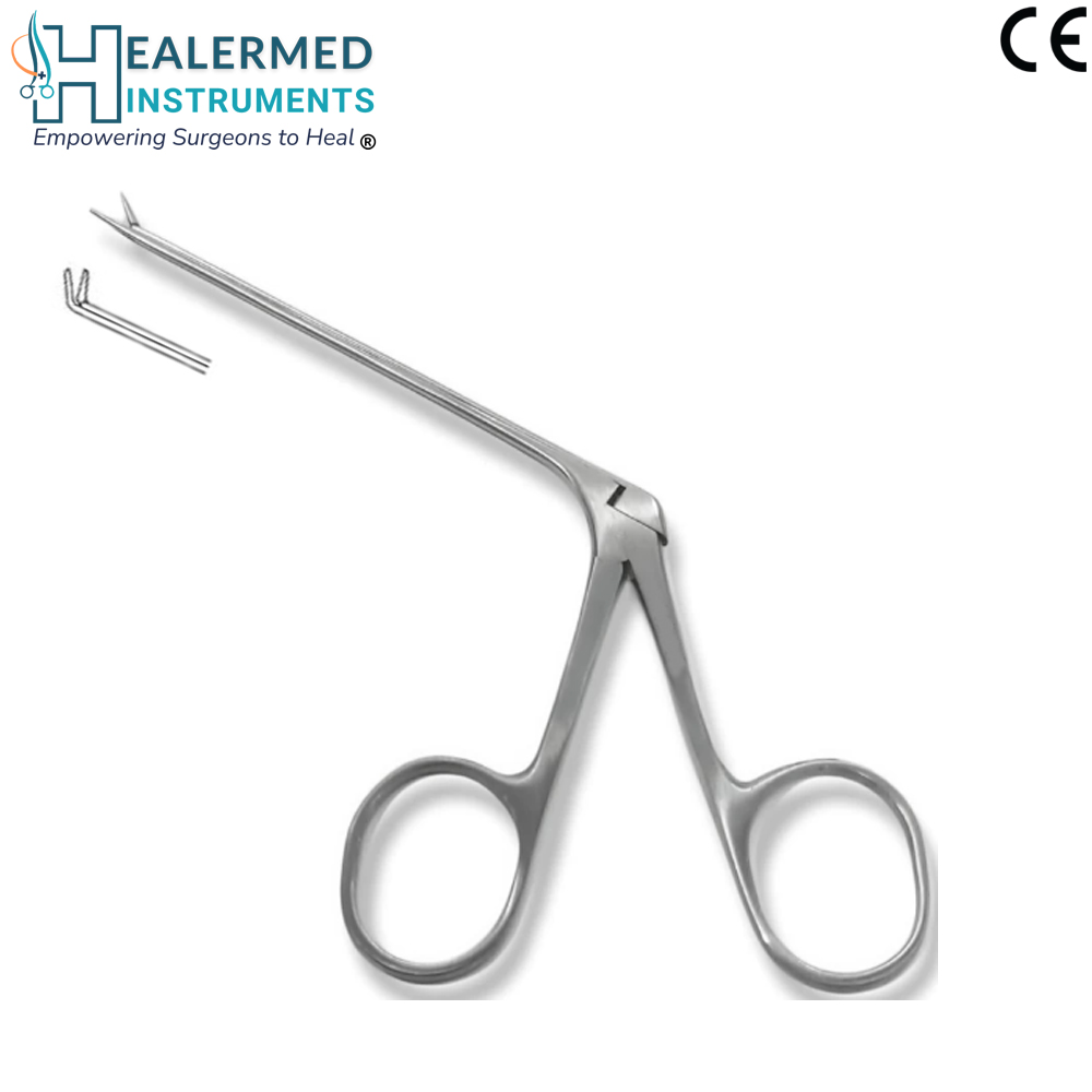 Micro Ear Forcep Smooth Right bend Jaws