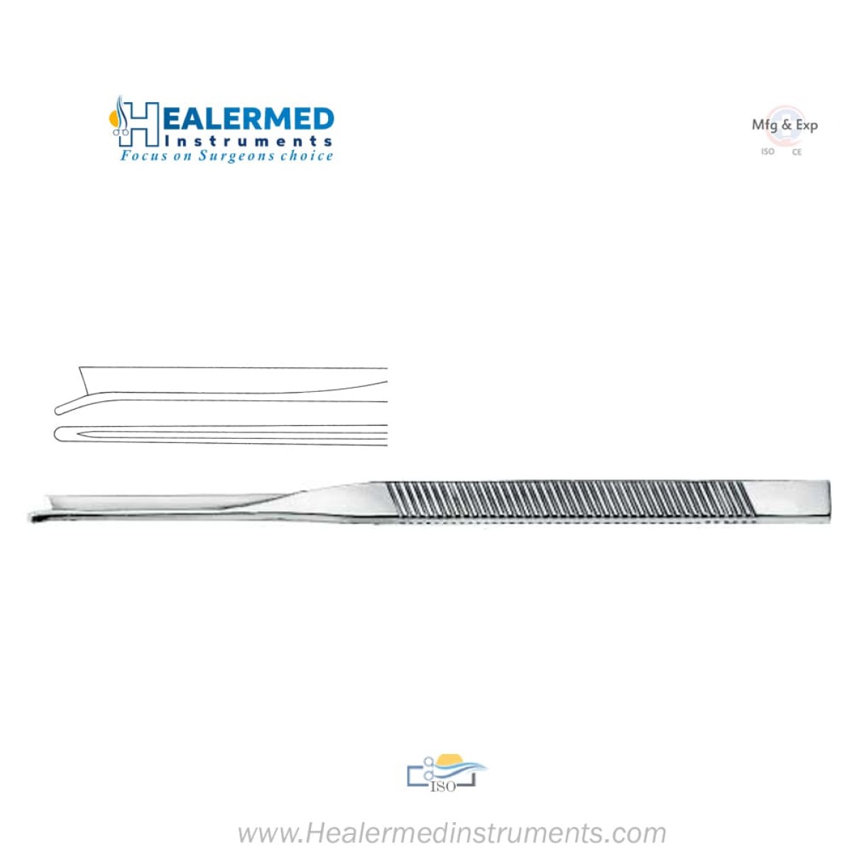 Silver Rhinoplasty Chisel - Straight Nasal Chisel