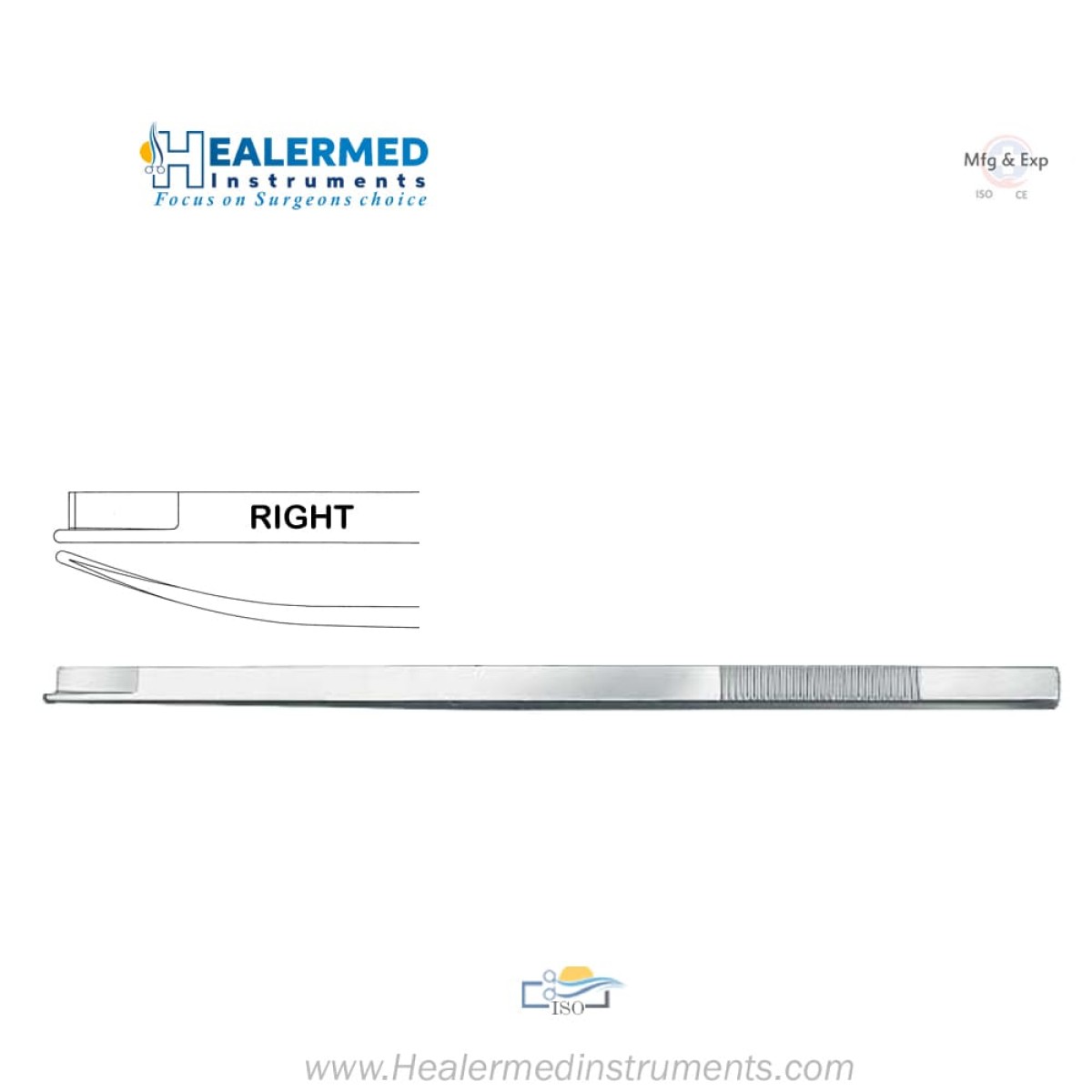 Neivert Anderson Rhinoplasty Chisel - Right Nasal Chisel