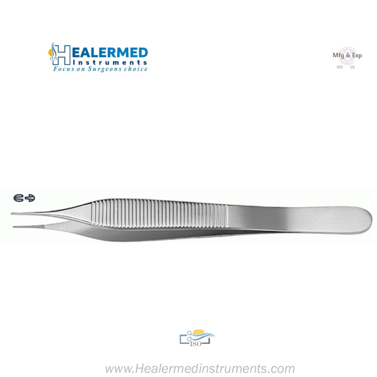 Micro Adson Tissue Forceps With 1x2 Teeth