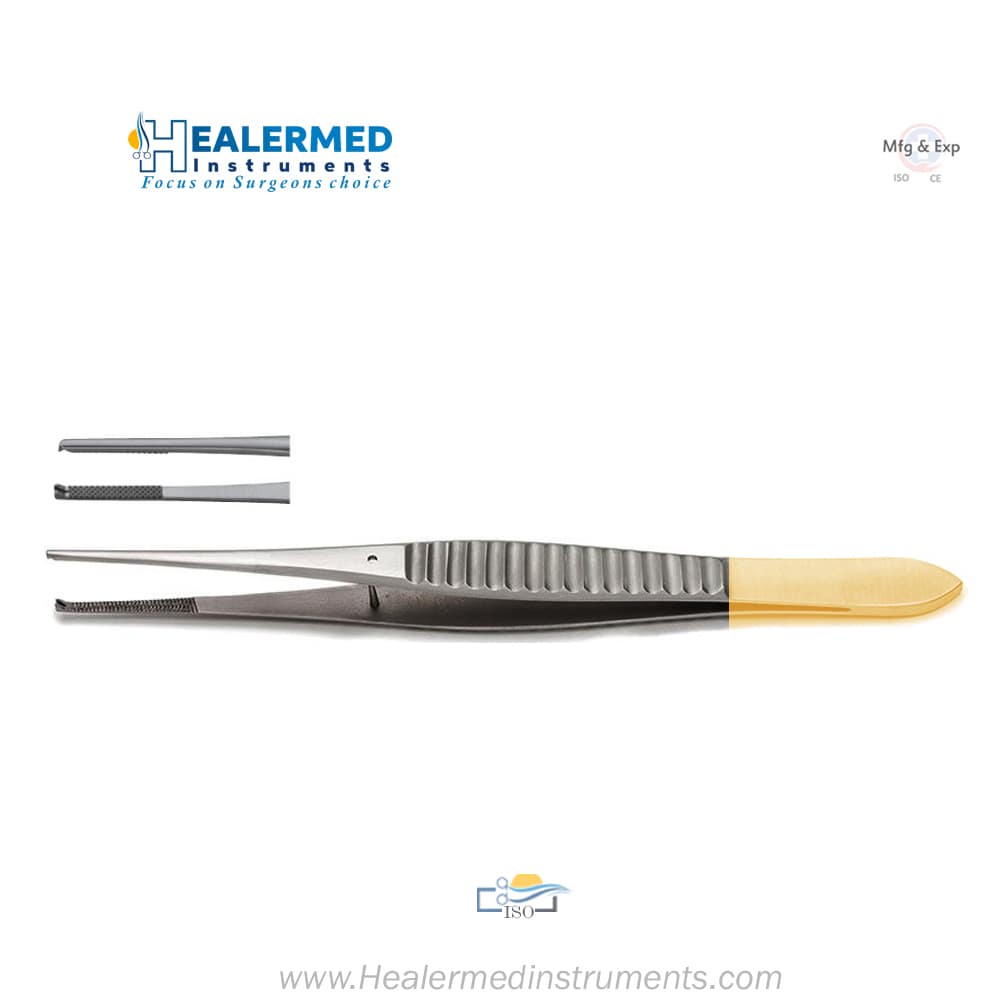 Gillies Tissue Forceps - with 1x2 Teeth TC (Tungsten carbide) 