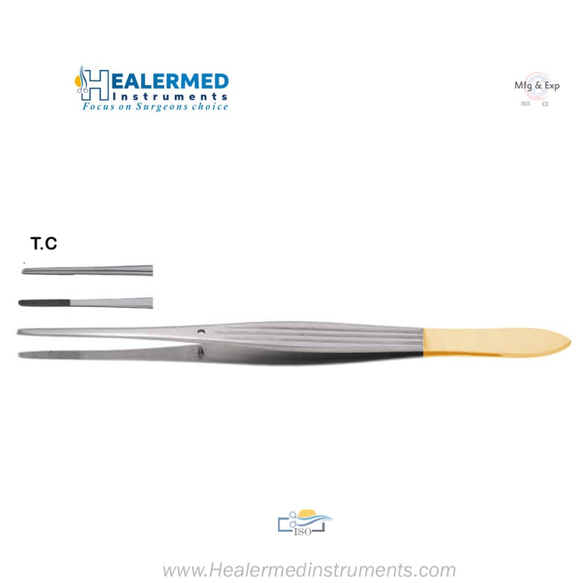 Mcindoe Tissue Forceps - TC (Tungsten carbide)