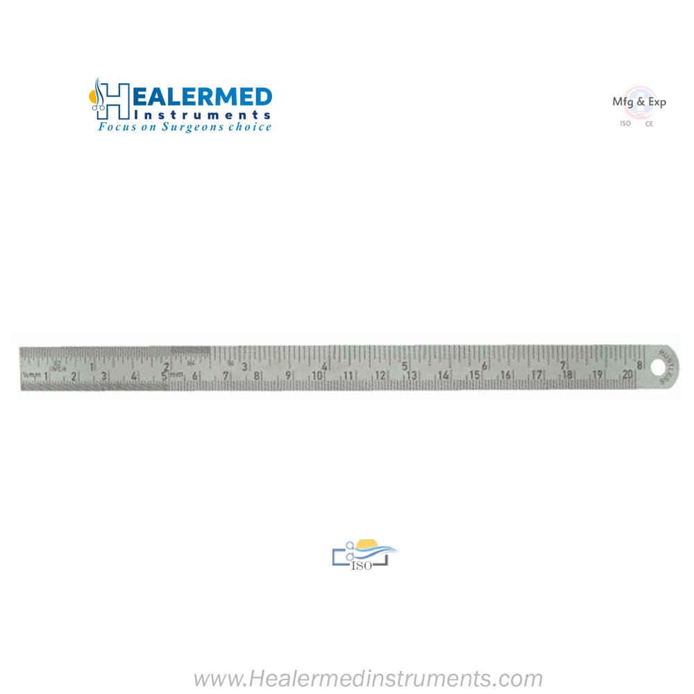 Surgical Measuring Ruler Stainless Steel