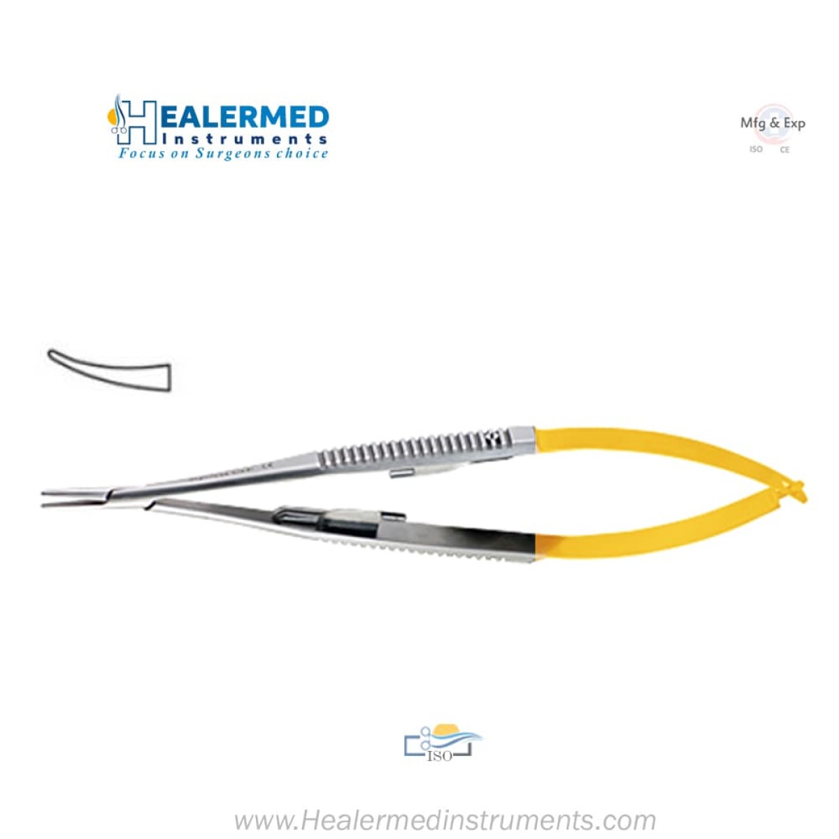 Microsurgery Needle holder - TC (Tungsten carbide)