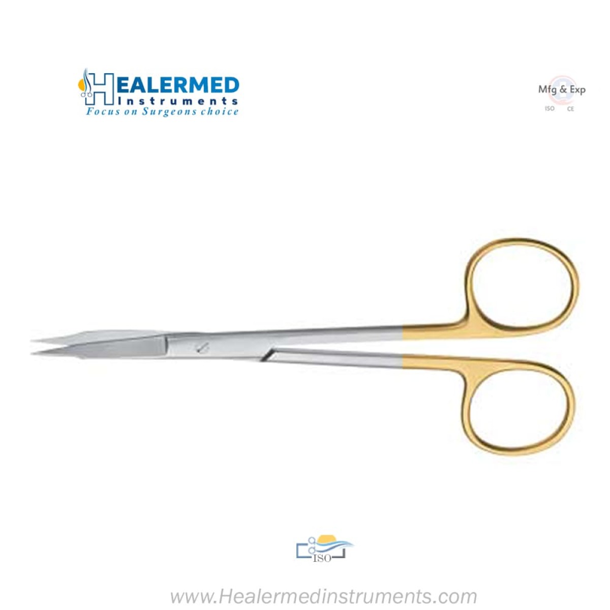 TC (Tungsten carbide) Goldman Fox Dissecting Scissors