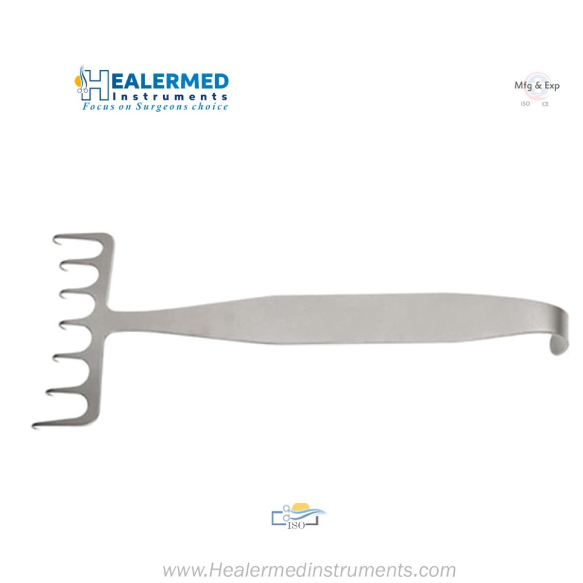 7 Prongs Coronal Brow Lift Skin Retractor