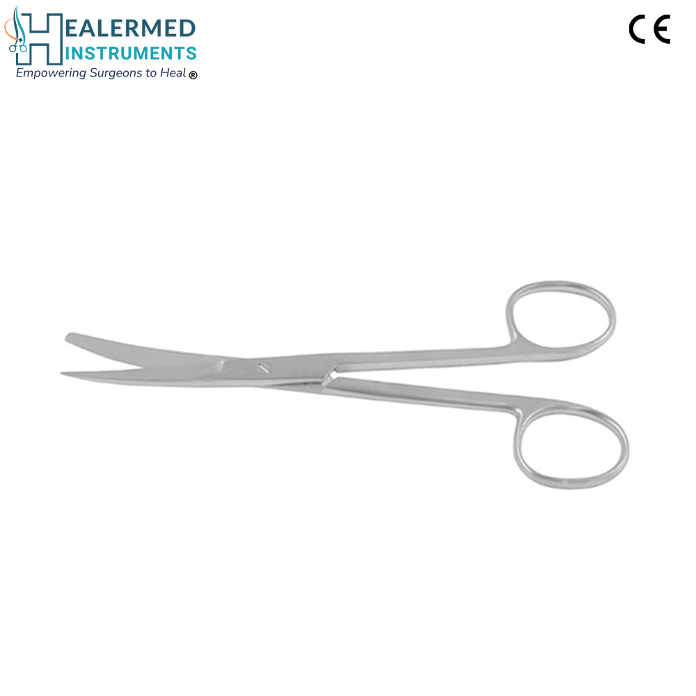 Curved Surgical Operating Scissor  - Sharp / Blunt 14.5cm