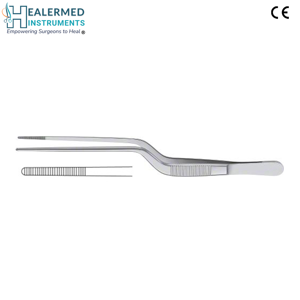 Bayonet Grasping Forcep  Serrated 14.5 cm