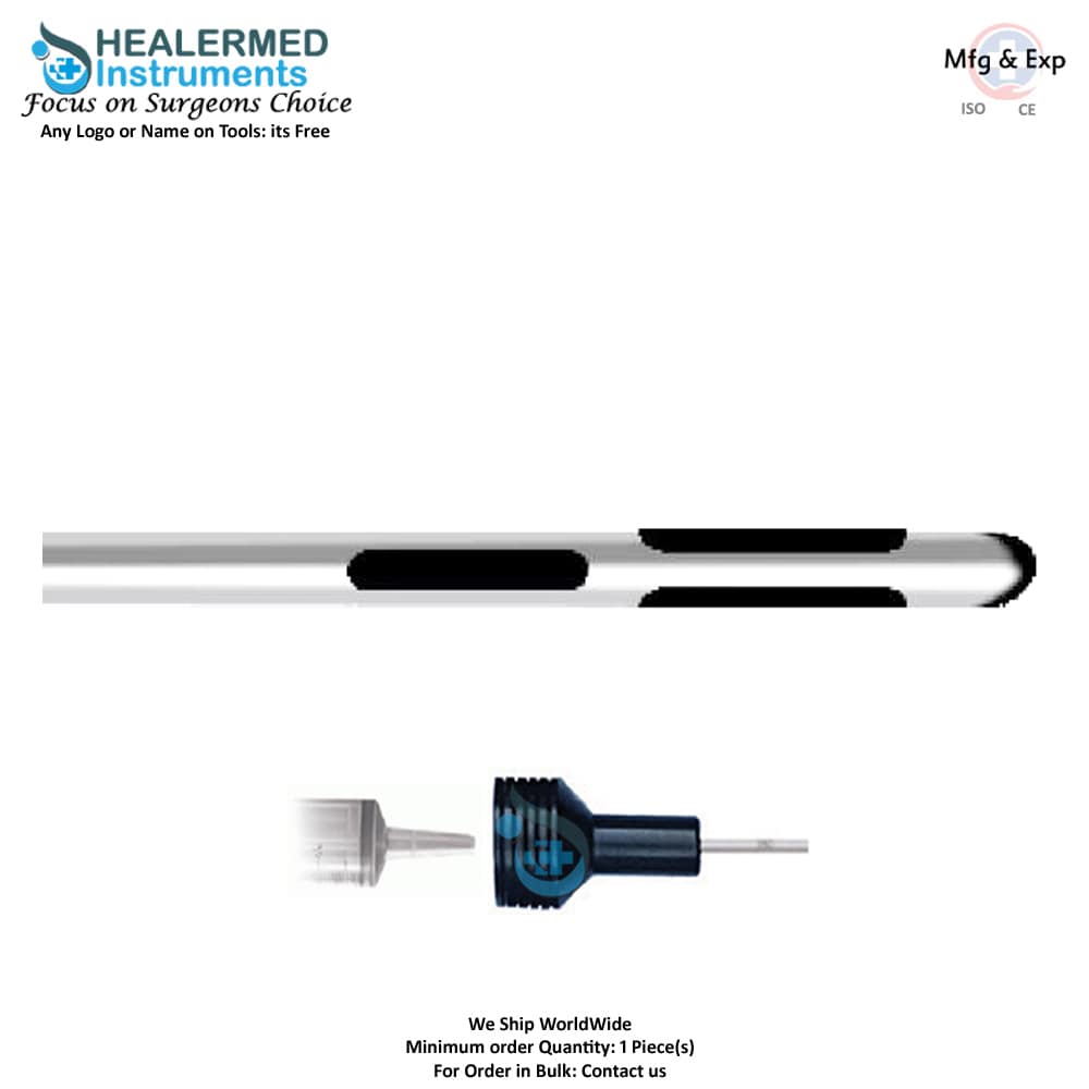 Long hole General suction cannula with one Central hole and Two Parallel holes 60cc tommey hub connector