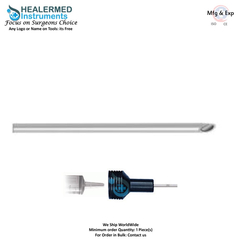 Liposuction Cannula with Open Hole on Tip 60cc tommey hub connector