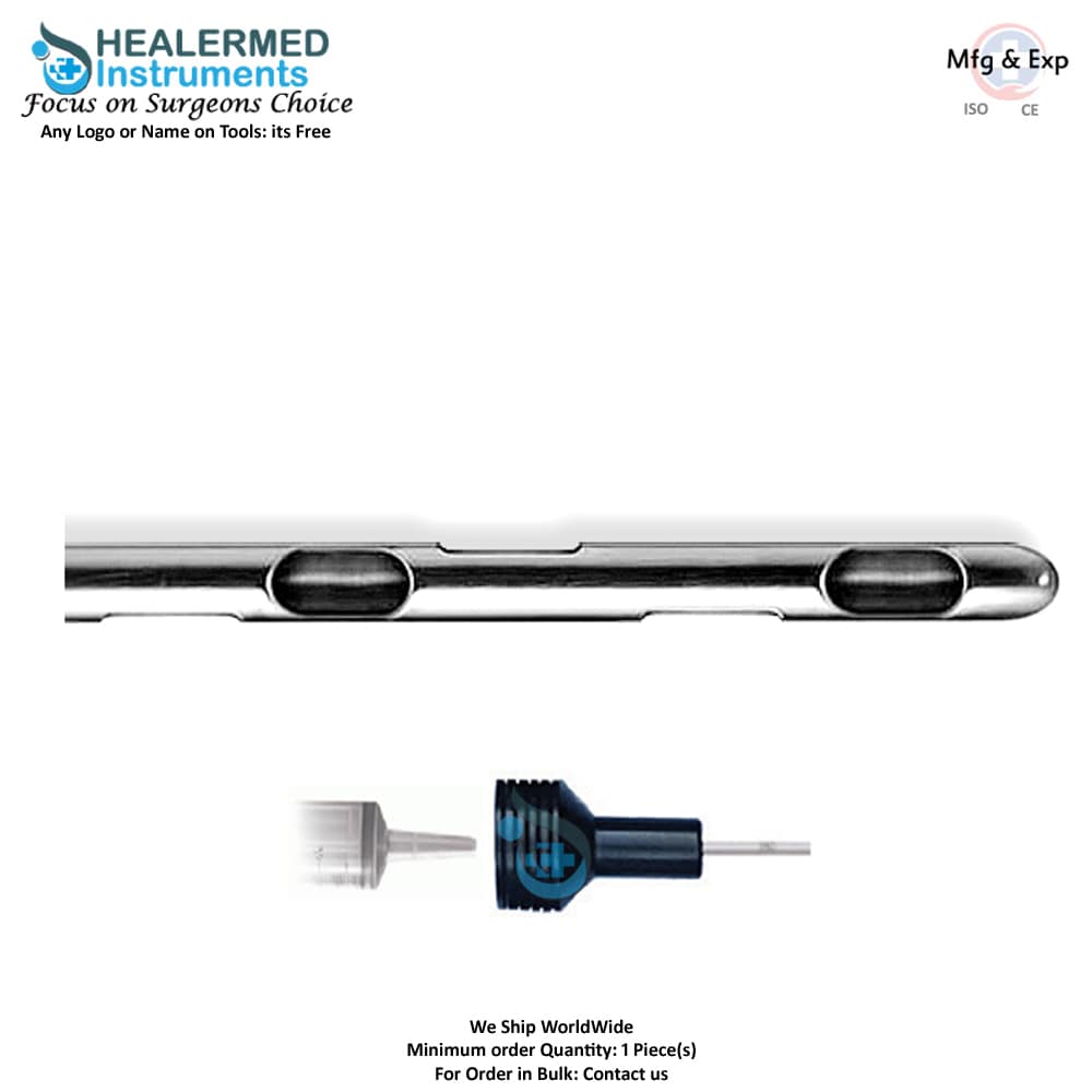 Six Spiral Port (Adjust below 3 Spiral Ports) Liposuction cannula 60cc tommey hub connector