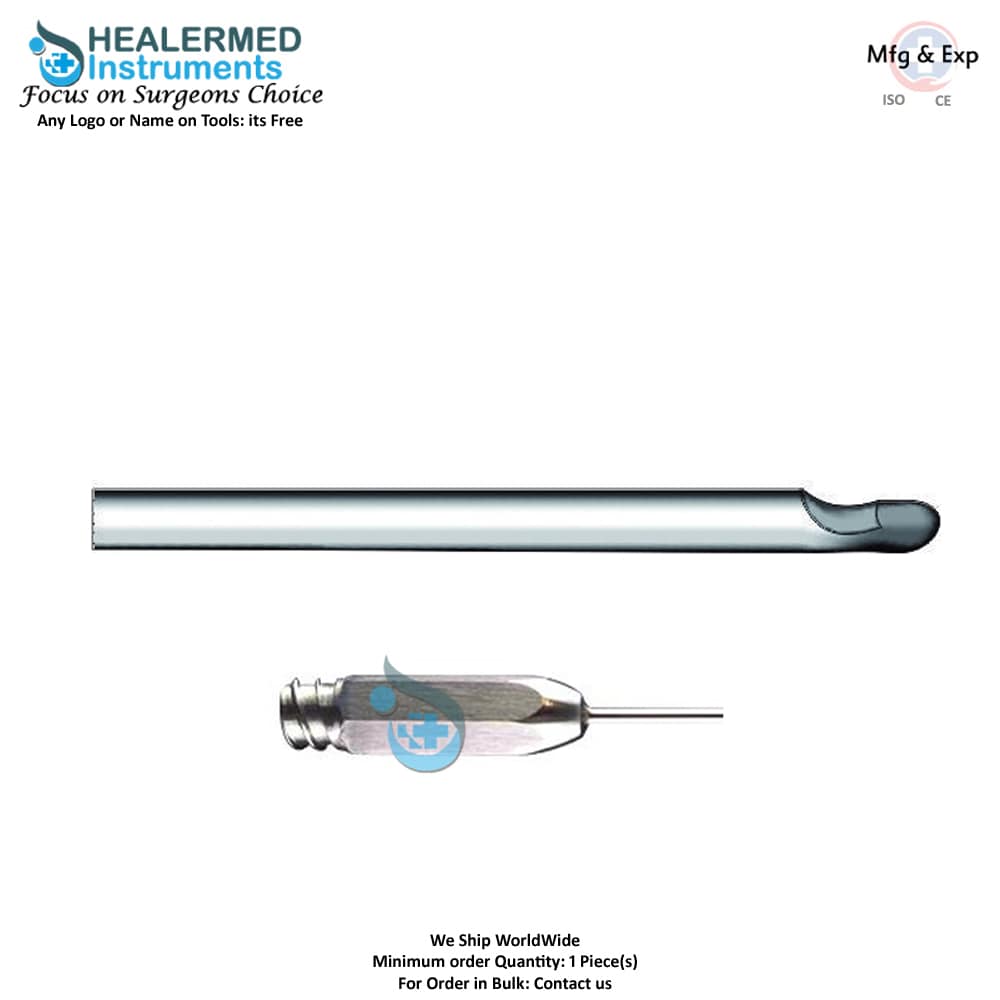Modified Spoon shape Coleman Liposuction Cannula single hole injector stainless steel luer lock