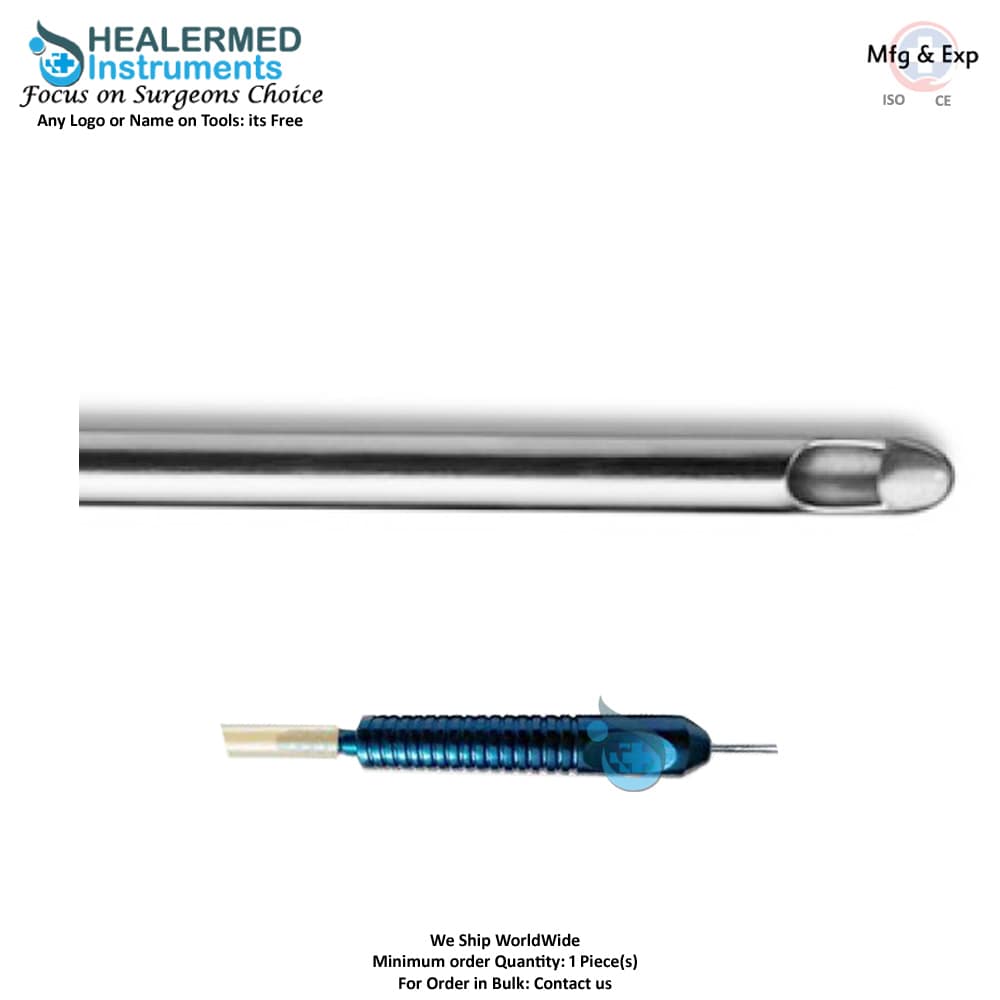 Blunt Tip Injector round cannula Fixed Handle