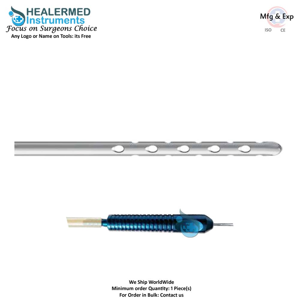 Multi Port Harvester Both End Bevel cannula Fixed Handle