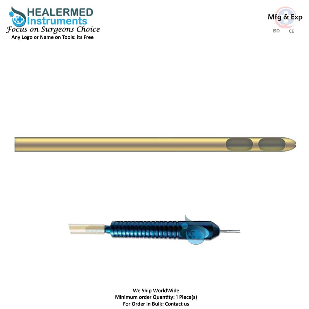 Two Hole Injector Cannula Fixed Handle