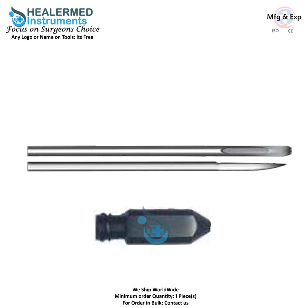 Single Hole Field Flap cannula With elevated leading edge Luer lock cannula