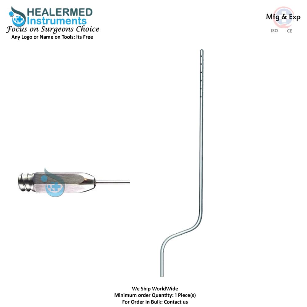 Tumescent Bayonet Infiltration Cannula stainless steel luer lock