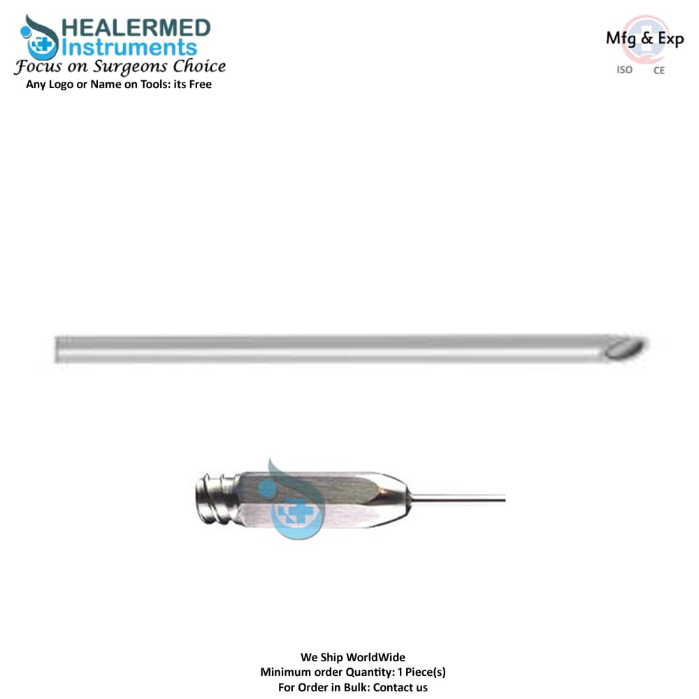 Liposuction Cannula with Open Hole on Tip stainless steel luer lock