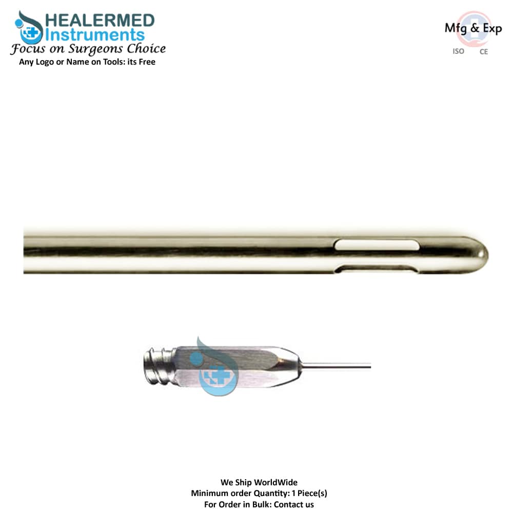 Mercedes liposuction cannula stainless steel luer lock