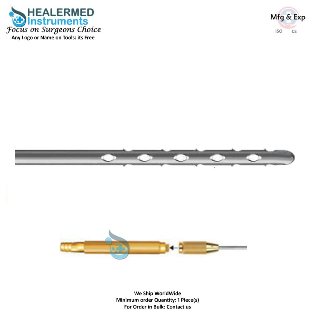 Multiport Speed Harvester Both End Sharp Harvester Cannula with threaded hub connector