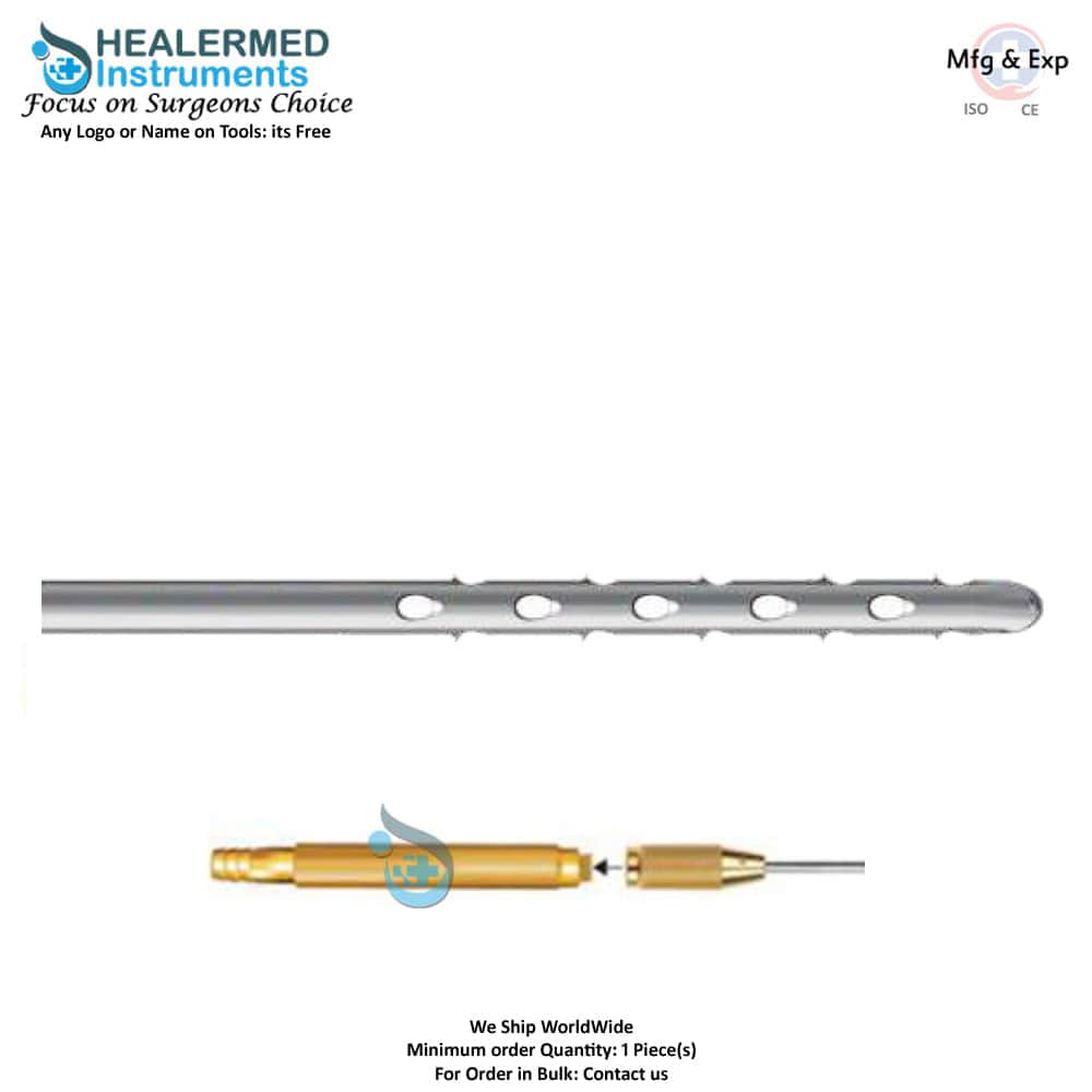 Multiport Speed Harvester One End Sharp Cannula with threaded hub connector