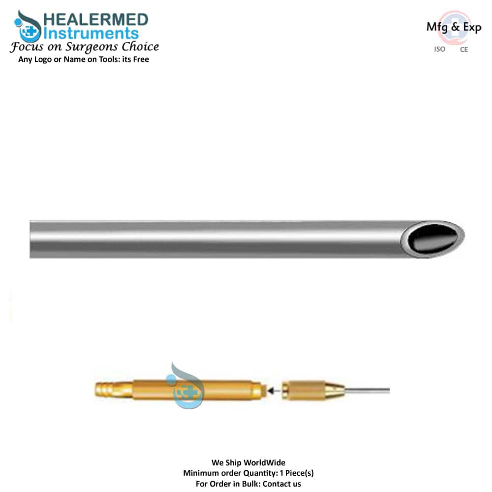 Sharp Extractor Injector Tip Cannula Micro Injectors with threaded hub connector