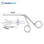 Bellucci Micro Ear Scissors Bent Right – 4mm Blades, 8cm