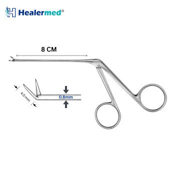 Bellucci Micro Ear Scissors Bent Up – 4mm Blades, 8cm