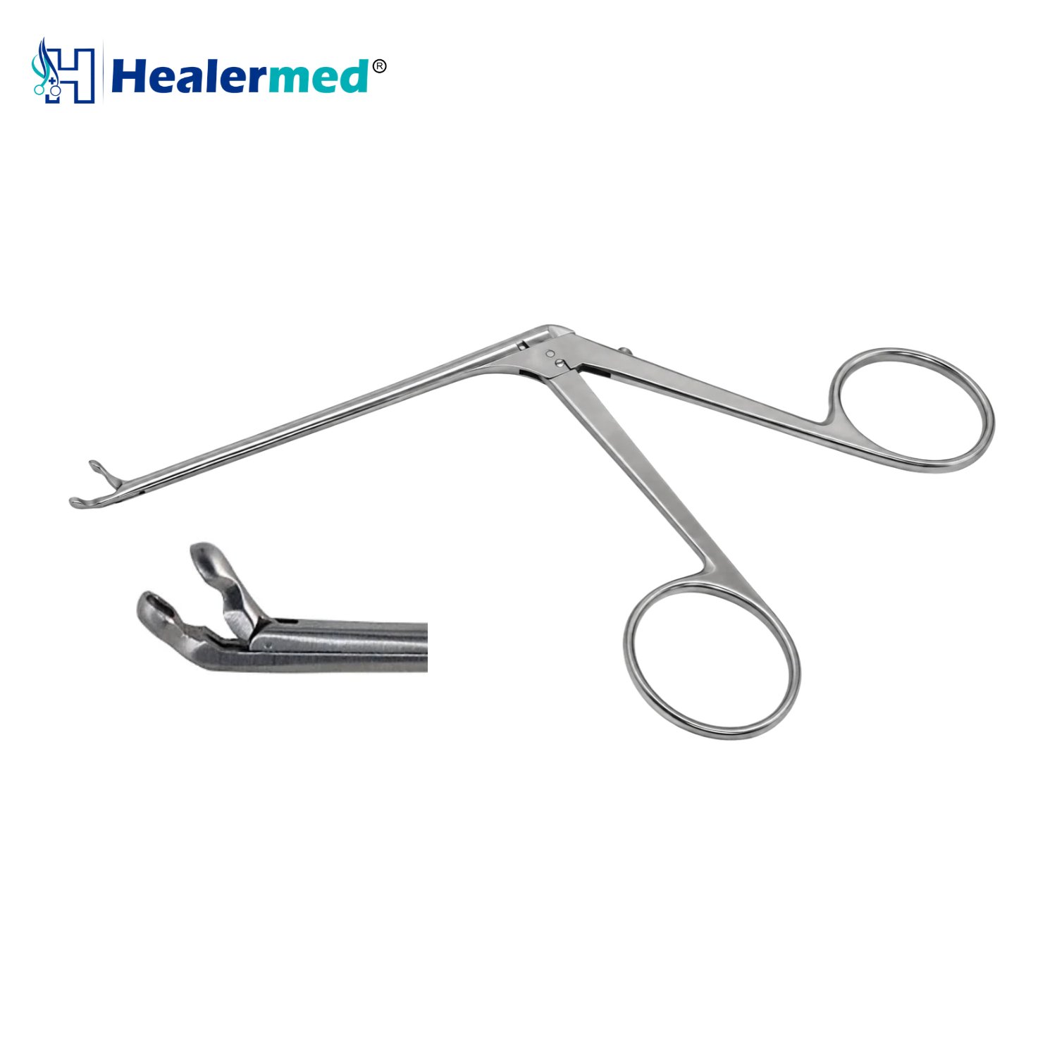 Herzfeld Cup Forceps 45 Degree, ear cup forceps