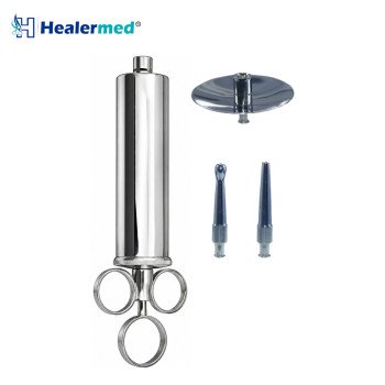 Schimmelbusch Ear Syringe Luer Lock Fitting with Shield and 2 Tips
