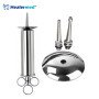 Schimmelbusch Ear Syringe Threaded Fitting with Shield and 2 Tips