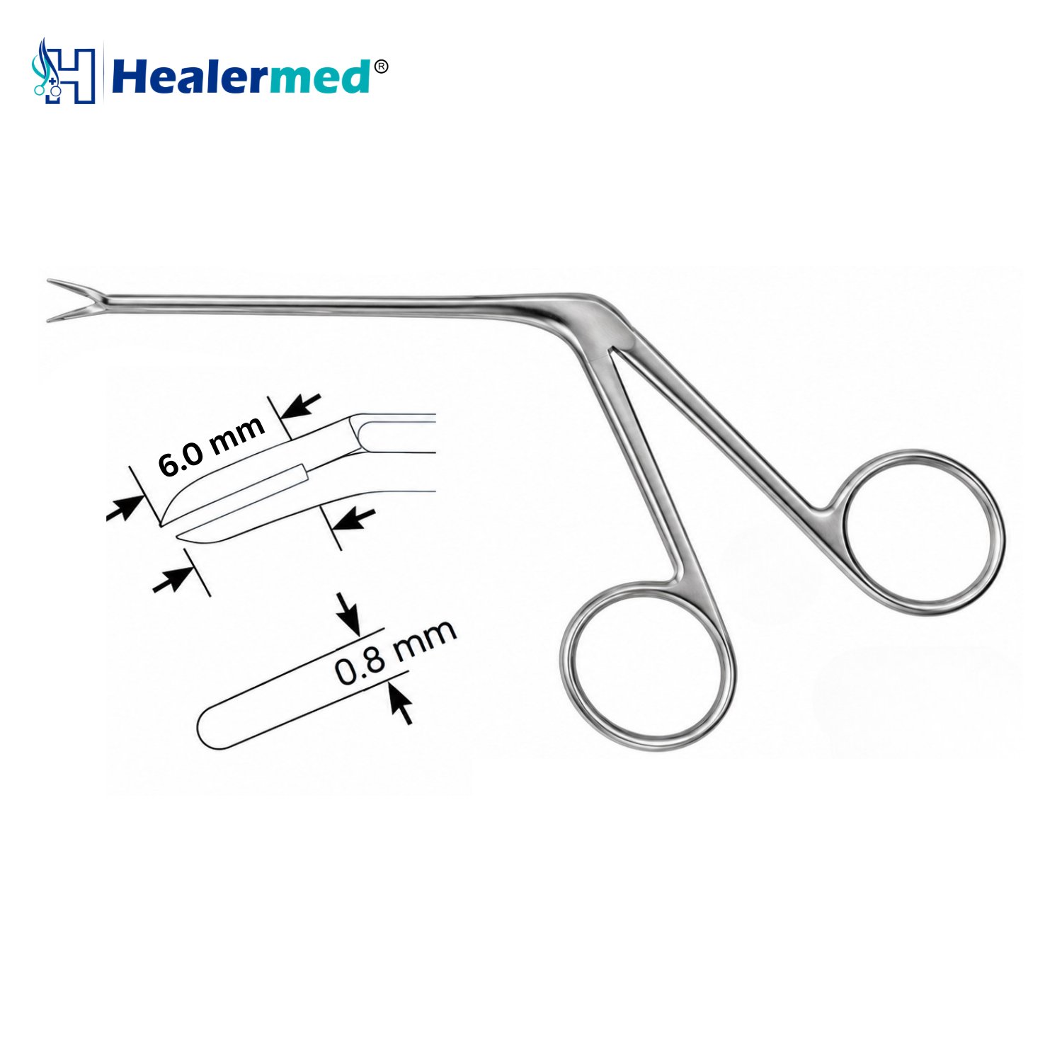 McGee wire bending forceps, 6mm tip, 8cm