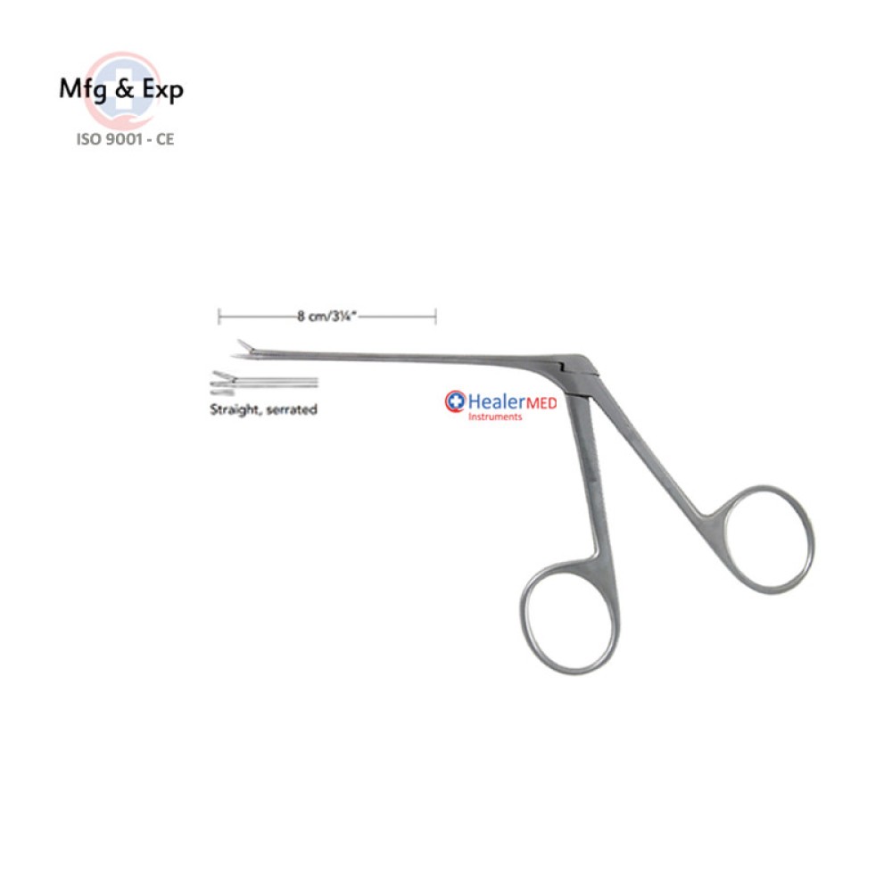 Micro Ear Forceps - Cup Shaped, Straight Serrated