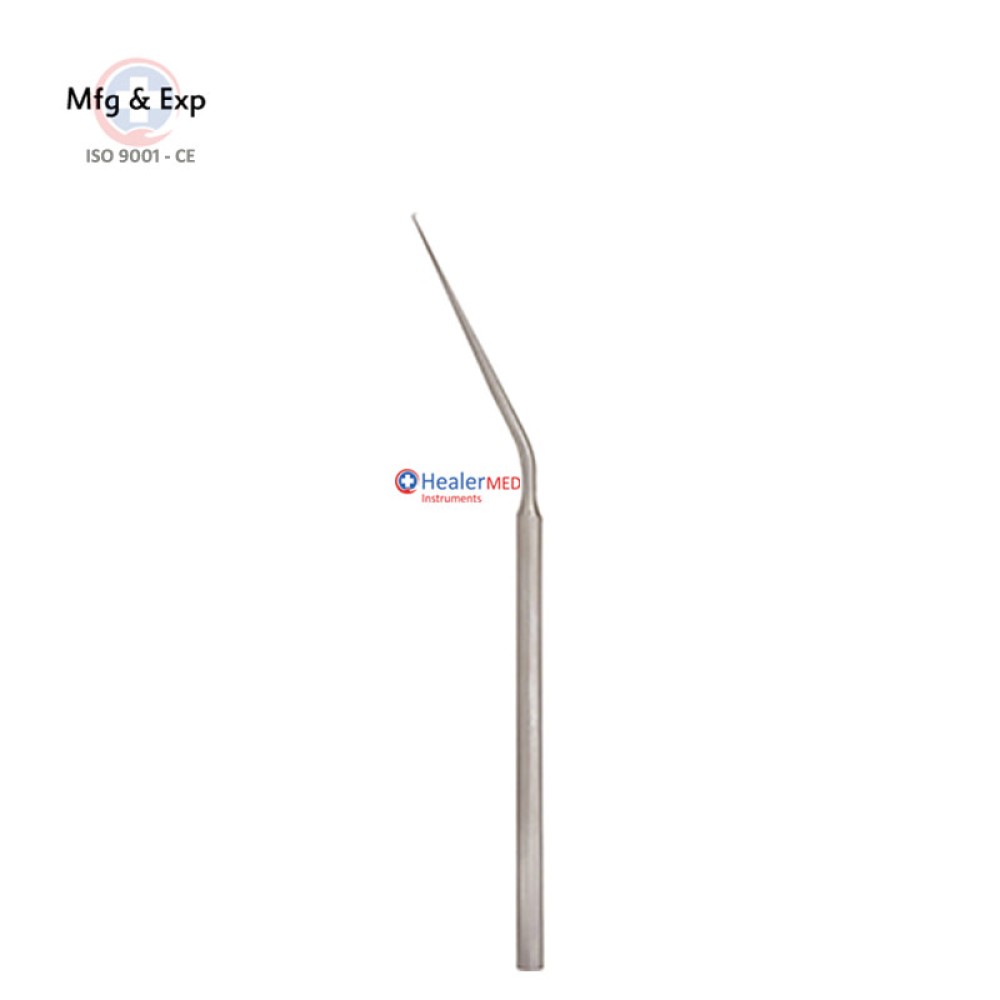 Micro otology hook, Micro Dissector 15.5 cm/6¼" 25˚ Downwards 0.3 mm