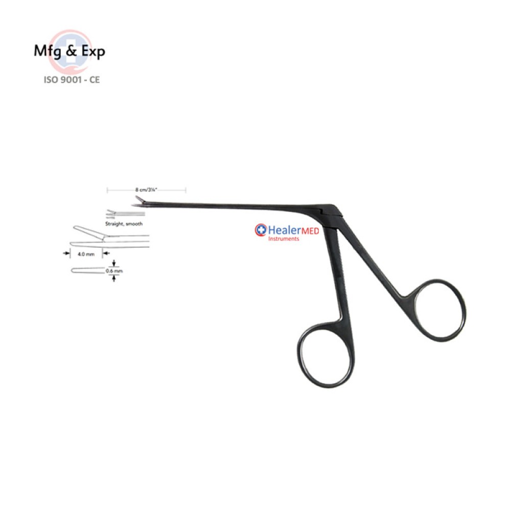 Micro Ear Forceps - Cup Shaped, Straight Smooth