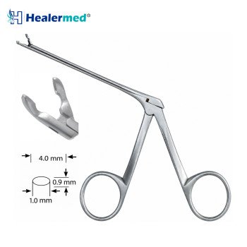 Micro Ear Cup Forceps Bent Left – 4mm x 1mm Cup, 8cm