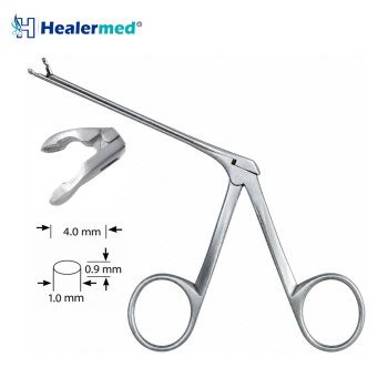 Micro Ear Cup Forceps Bent Right – 4mm x 1mm Cup, 8cm