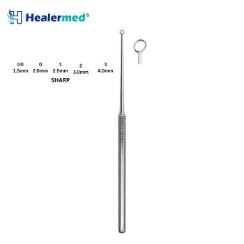Buck Micro Ear Curette Sharp Straight – 16cm