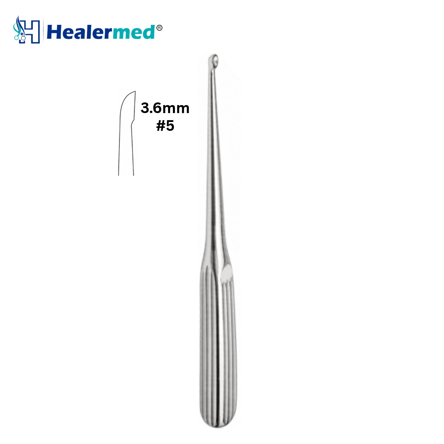 Lempert Ear Scoop Sharp, micro ear scoop, 21.5cm