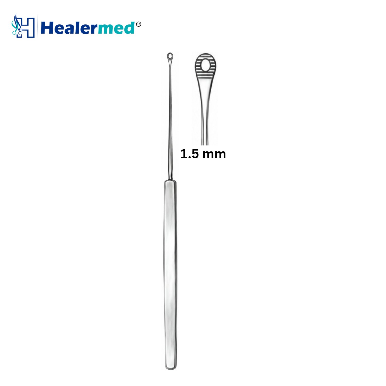 Shapleigh Ear Curette, micro ear curette, 15cm
