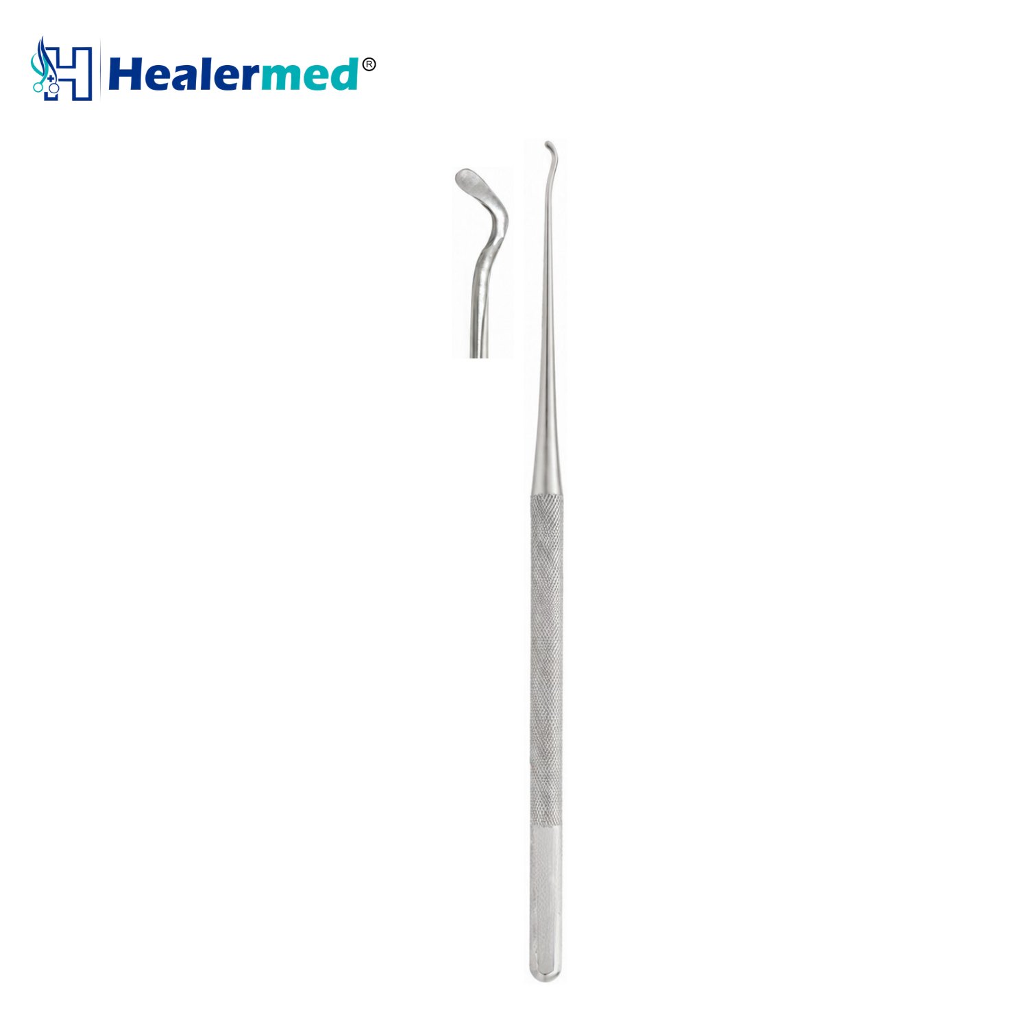 Fisch Dissector Double Curved Left, micro ear dissector, 16cm