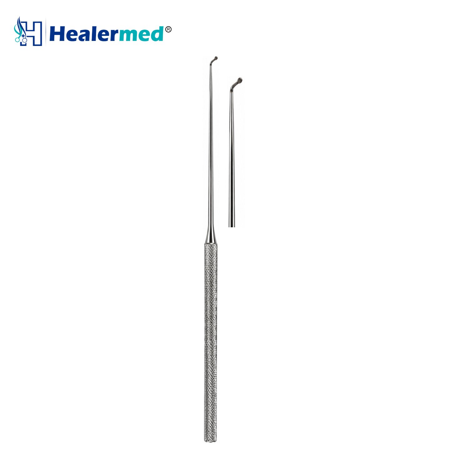Preyer Sinus Tympani Dissector Left, micro ear dissector, 16.5cm