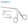Micro Ear Forceps Angled Left Serrated – 3.5mm x 0.6mm Tip, 8cm
