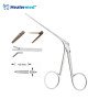 Micro Ear Forceps Angled Left Serrated – 4mm x 0.8mm Tip, 8cm