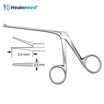 Micro Ear Forceps Straight Serrated – 3.5mm x 0.6mm Tip, 8cm