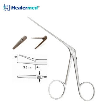 Micro Ear Forceps Straight Smooth – 3.5mm x 0.6mm Tip, 8cm