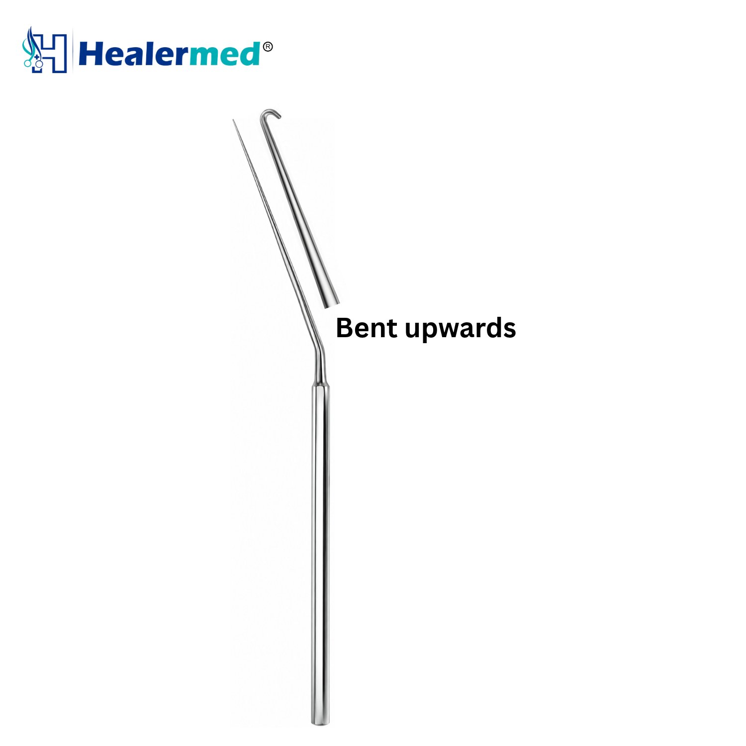 McGee Hook Bent Upwards, micro ear hook, 15.5cm